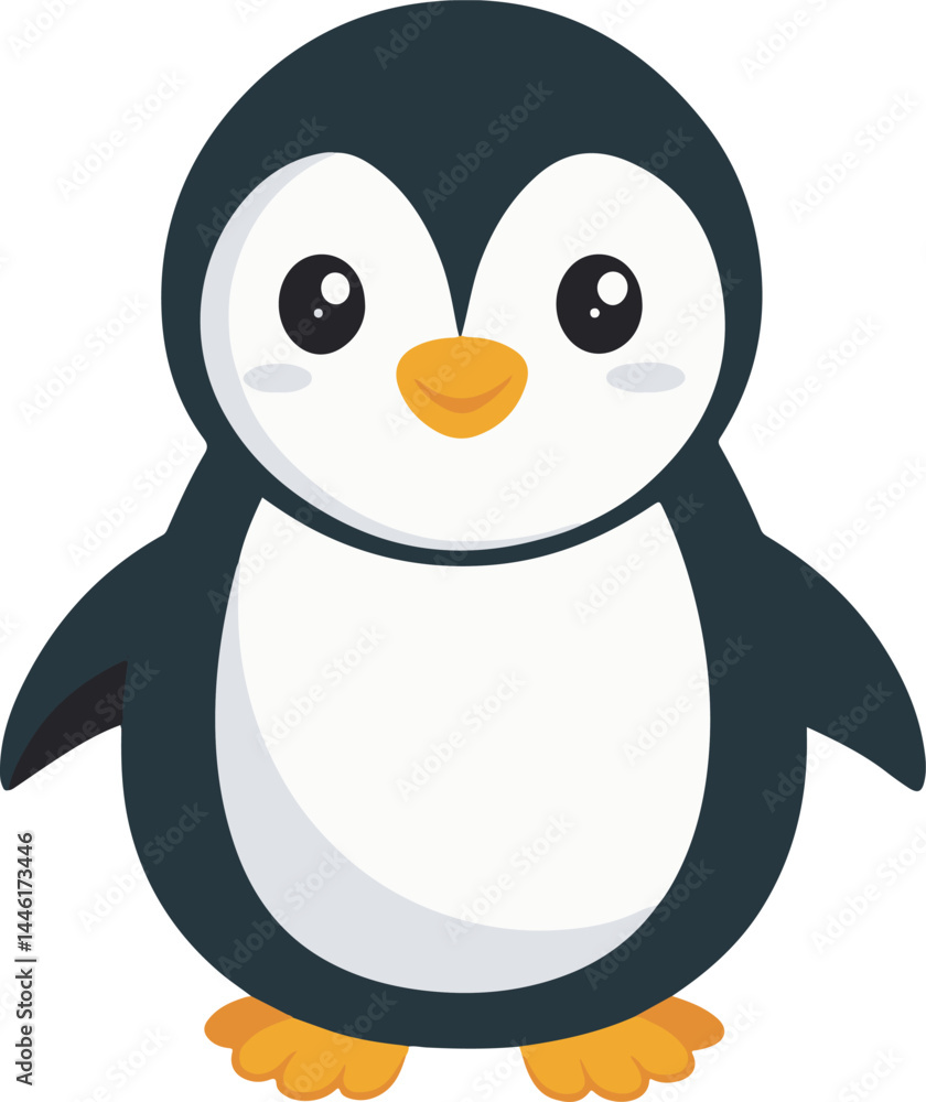 penguin on snow penguin on snow