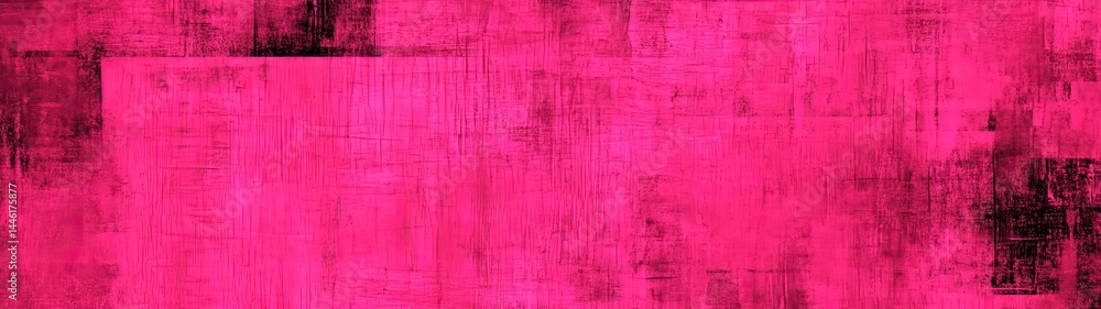 Fototapeta premium Distressed Fuchsia Texture Background Abstract Paint Streaks with Weathered Crackled Surface