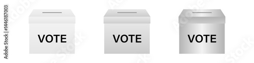 Ballot Box for Election. Voting Box. Election Concept. Vector Illustration.