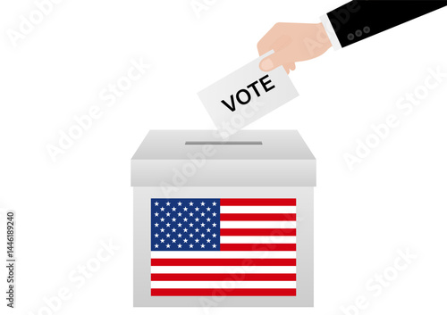 Presidential Election in the USA. Election Concept. Vector Illustration.