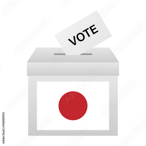 Election in the Japan. Election Concept. Vector Illustration.