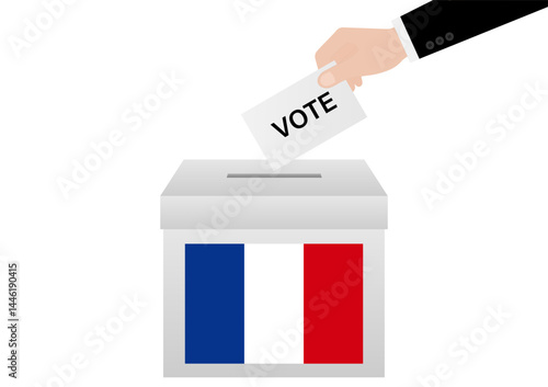 Election in the France. Election Concept. Vector Illustration.