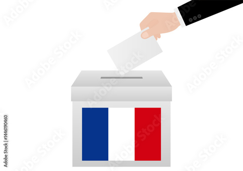 Election in the France. Election Concept. Vector Illustration.