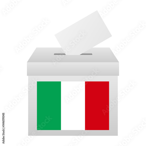Election in the Italy. Election Concept. Vector Illustration.