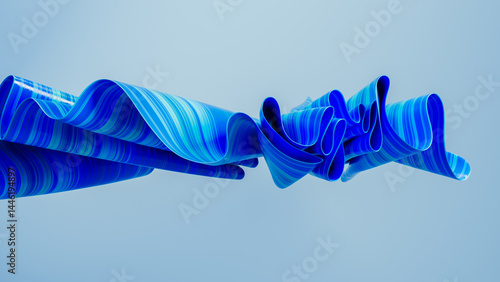 Background of flowing geometric shapes in calm abstract design