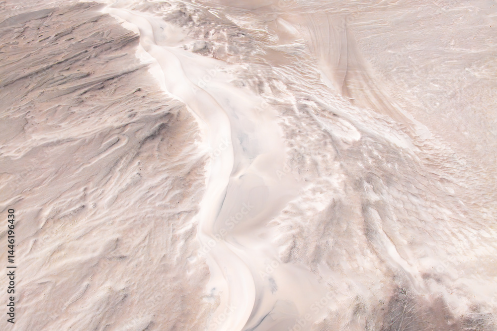 Aerial View of Desert Landscape with Sand Dunes Aerial View of Desert Landscape with Sand Dunes