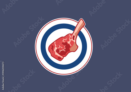 Juicy Tomahawk Ribeye Steak