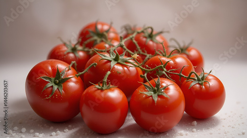 pomodorini su sfondo chiaro