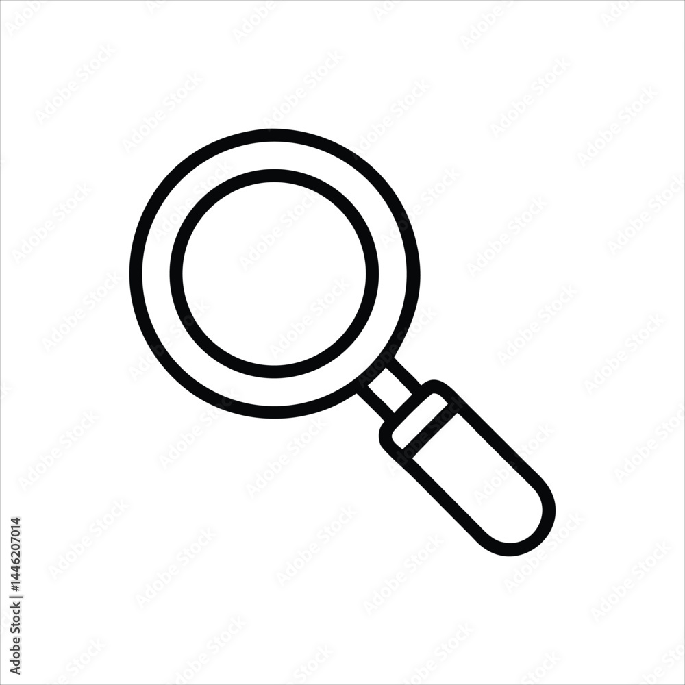 vector magnifying glass icon illustration vector magnifying glass icon illustration