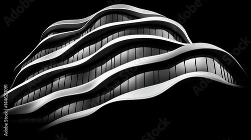 Modern Building With Undulating Facade Design