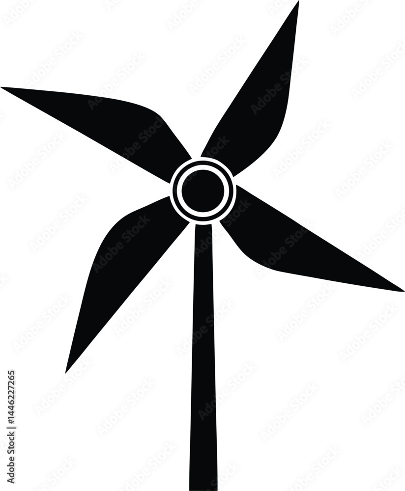 vector wind turbine blades spinning on white background.eps vector wind turbine blades spinning on white background.eps
