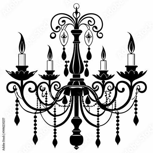 vector set of lamps