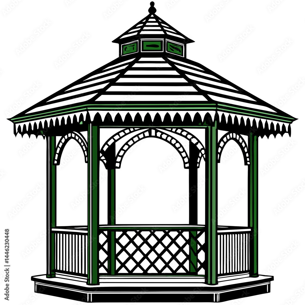 Fototapeta premium vector illustration of a gate