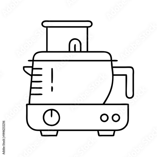 food processor icon, food processor vector illustration-simple illustration of food processor, perfect for food processor logos and icons