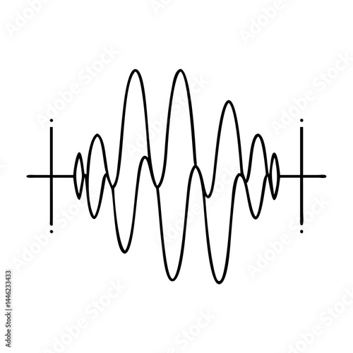 harmonic sound waves icon, harmonic sound waves vector illustration-simple illustration of harmonic sound waves, perfect for harmonic sound waves logos and icons