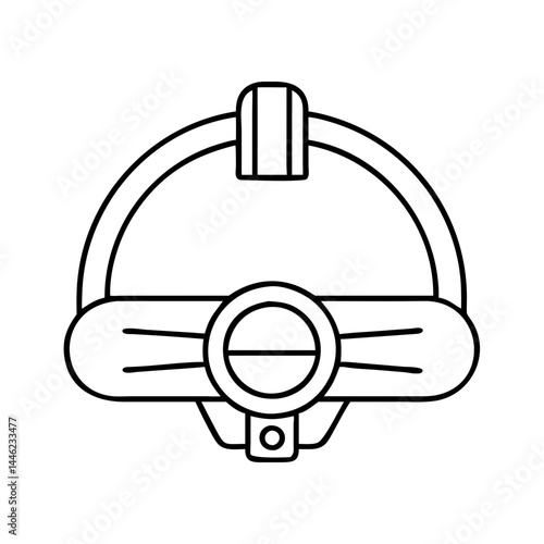 headlamp icon, headlamp vector illustration-simple illustration of headlamp, perfect for headlamp logos and icons