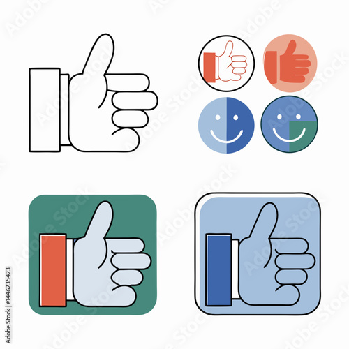 thumbs up and down buttons