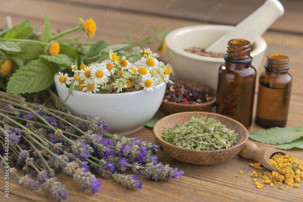 Various useful medicinal herbs and teas for health Various useful medicinal herbs and teas for health