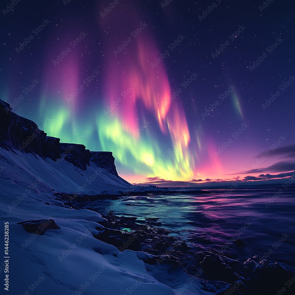 Naklejka premium Organic green aesthetic with subtle gold details high resolution HD Wallpaper