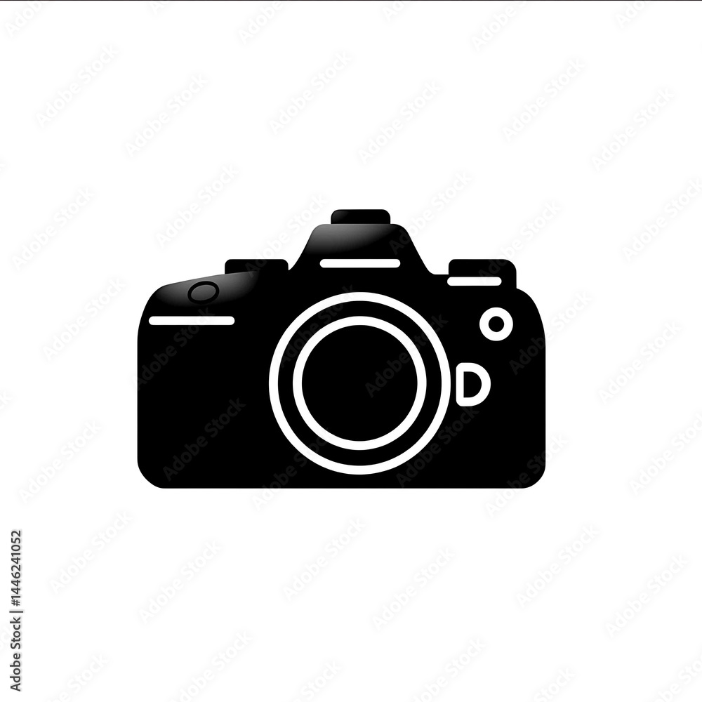 Camera Glyph Icon Black line camera icon thick bold strokes minimalist vector symbolizing photography media and capturing moments Camera Glyph Icon Black line camera icon thick bold strokes minimalist vector symbolizing photography media and capturing moments