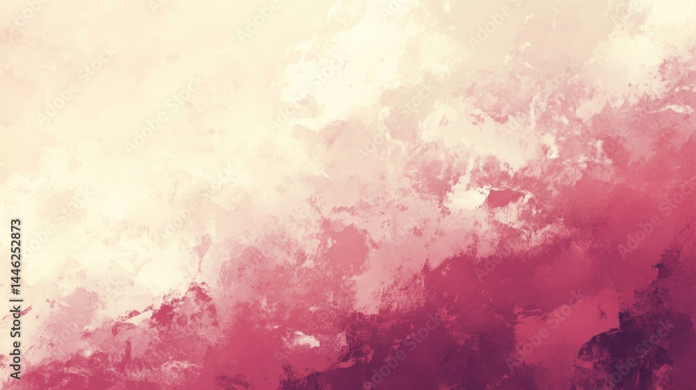 Obraz premium Abstract expressionist painting featuring soft, blended color gradients.