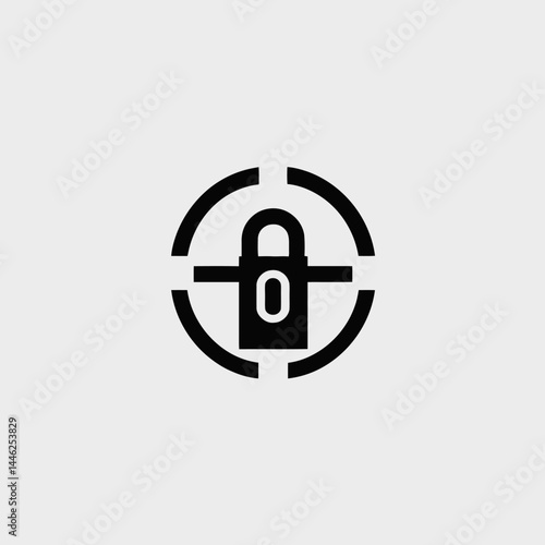 Lock security protection circle safety padlock secure privacy access key safeguard secret system