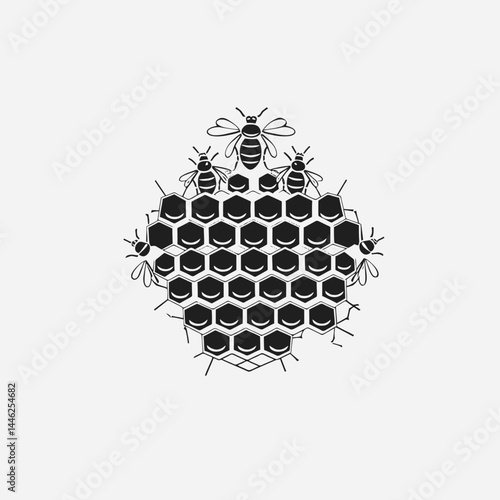 Bees honeycomb bee insect honey hive nature wildlife animal hexagon apiculture swarm colony beekeeping wax