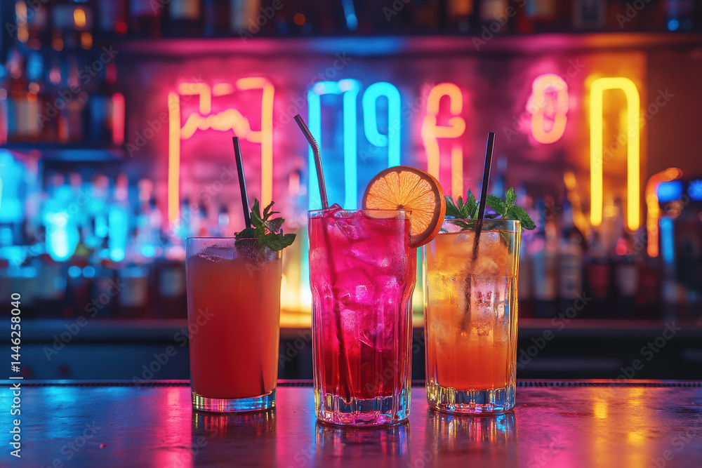 bartender skillfully mixing cocktails in vibrant evening bar surrounded by colorful bottles and bright lights. bartender skillfully mixing cocktails in vibrant evening bar surrounded by colorful bottles and bright lights.