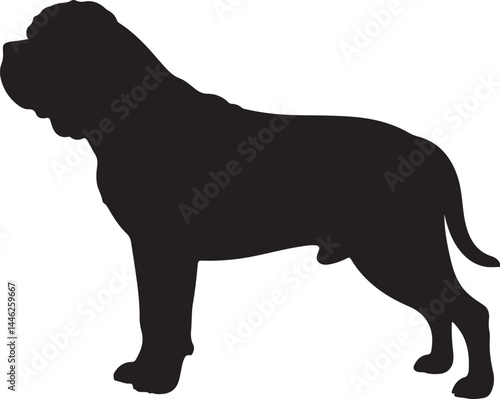 Nero Dog Vector Silhouette
