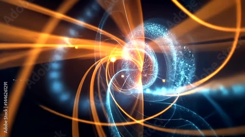 Wallpaper Mural Abstract swirling lines and circles Torontodigital.ca