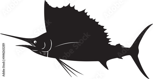 Sailfish Vector Silhouette