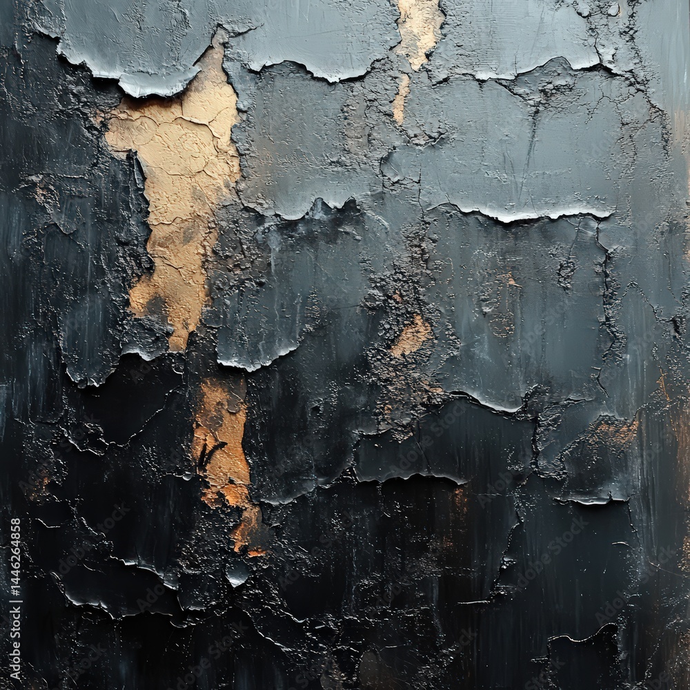 Obraz premium Conflict shown with harsh abstract textures