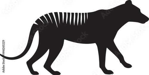 Tasmanian Tiger Vector Silhouette