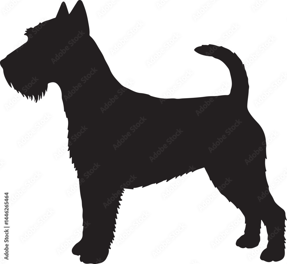 Tenterfield Terrier Vector Silhouette Tenterfield Terrier Vector Silhouette