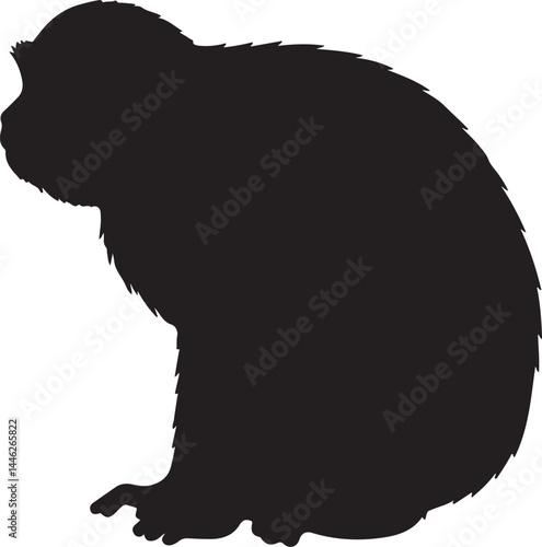 Uakari Vector Silhouette