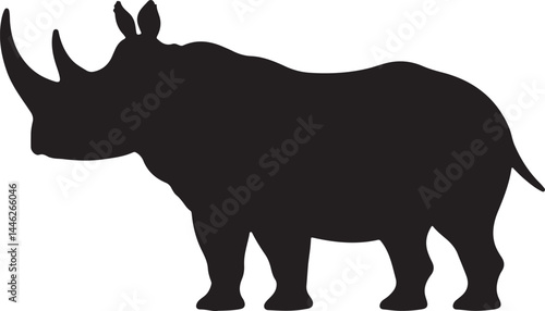 Uintatherium Vector Silhouette