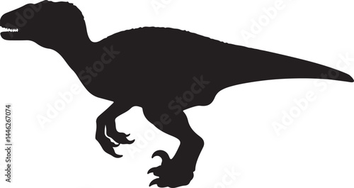 Velociraptor Vector Silhouette