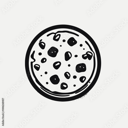 Delicious pizza food pepperoni mozzarella italian cheese restaurant cuisine meal tasty dinner lunch 10 inch silhouette