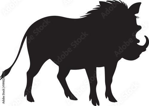 Warthog Vector Silhouette