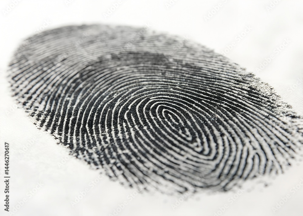 Close-Up of Fingerprint Detail
