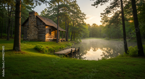 Secluded Lakeside Cabin Retreat At Sunrise Offers Tranquil Getaway Experience