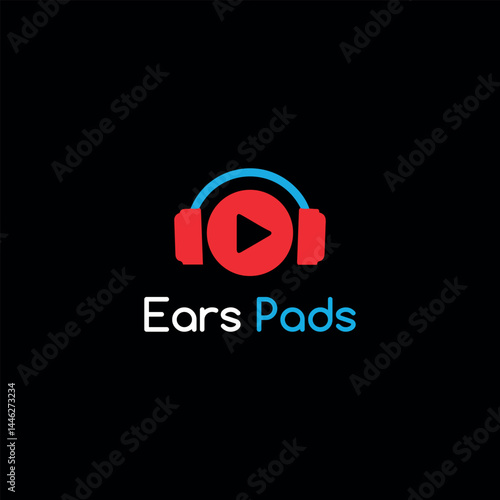 earpad logo design vector