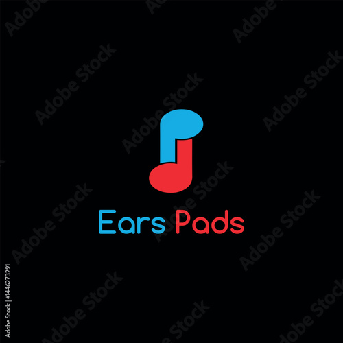 earpad logo design vector