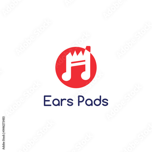 earpad logo design vector