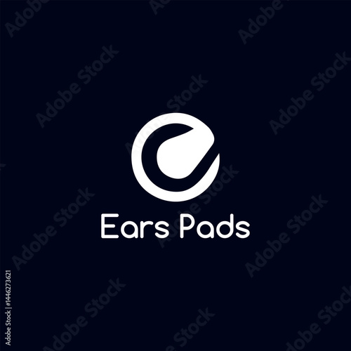 earpad logo design vector