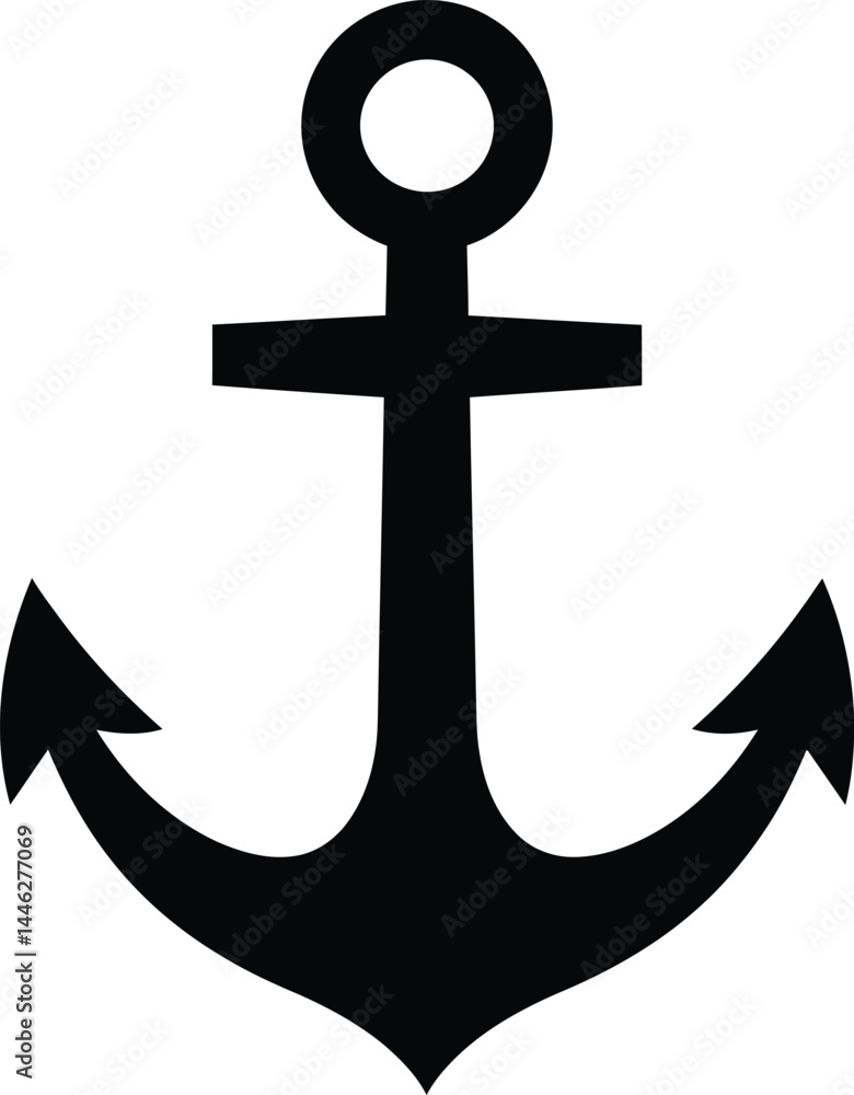 Nautical Anchor Symbol of Stability and Hope in vector illustration Nautical Anchor Symbol of Stability and Hope in vector illustration
