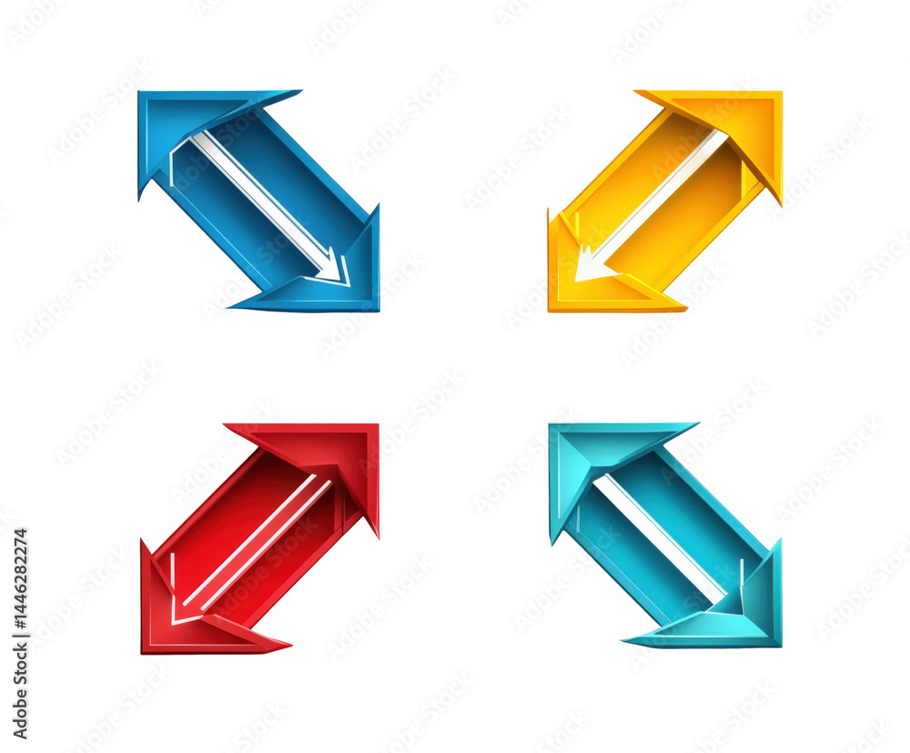 Dynamic arrows illustrating movement digital design modern context isolated on transparent background Dynamic arrows illustrating movement digital design modern context isolated on transparent background