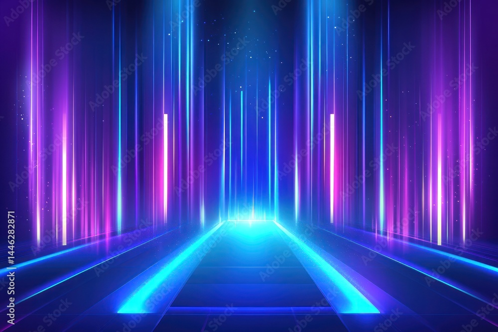 Futuristic neon pathway, glowing lines, abstract background, digital art, for game design Futuristic neon pathway, glowing lines, abstract background, digital art, for game design