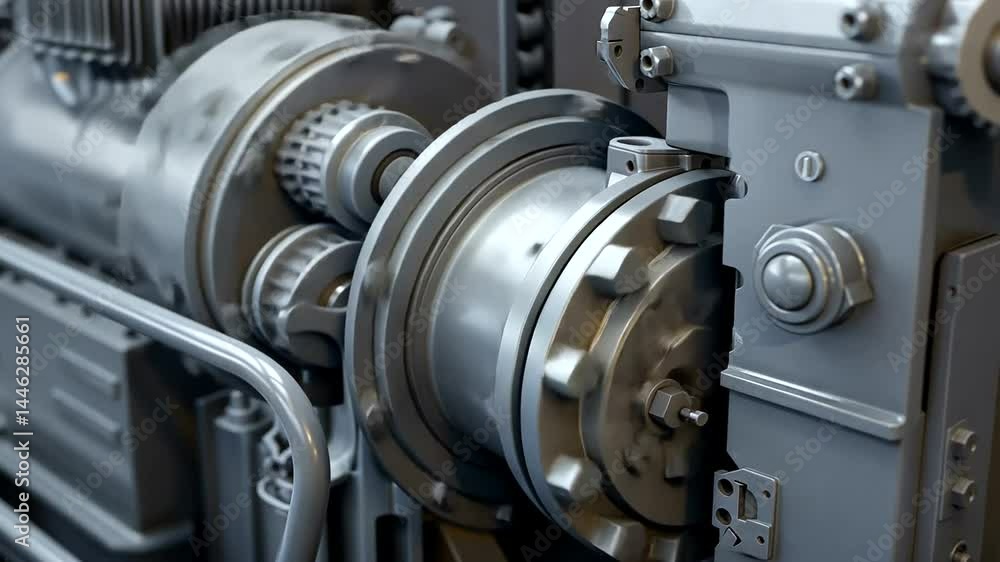 Close-up of intricate industrial machinery parts Close-up of intricate industrial machinery parts