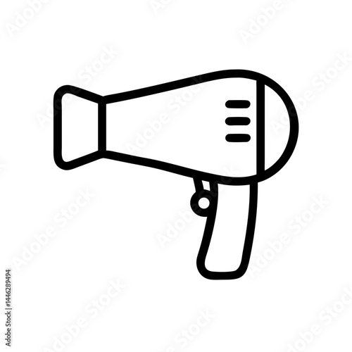 Outline Hairdryer Design, icon, vector